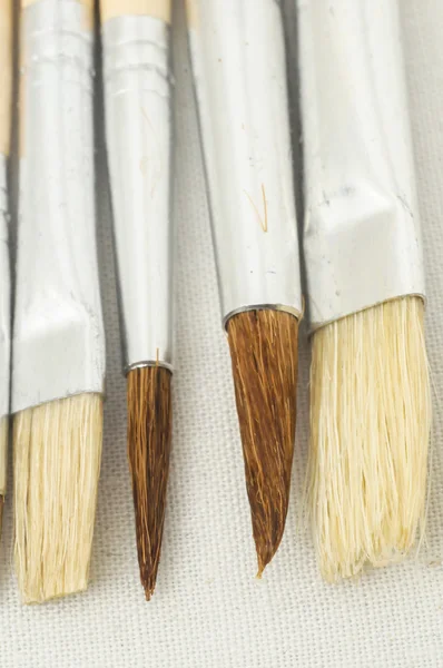Nova textura de pincel de madeira diferente — Fotografia de Stock