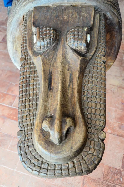 Alívio de madeira esculpida antiga Bas — Fotografia de Stock