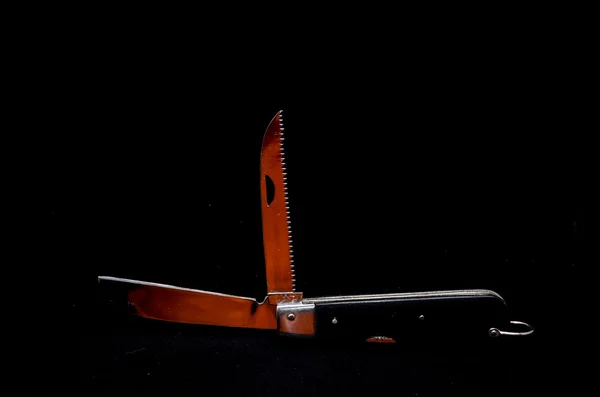 Vintage Black Knife verktøy – stockfoto