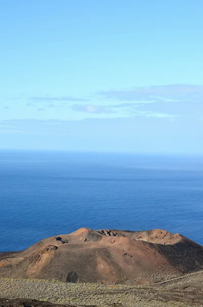 Widok z lotu ptaka wulkan — Zdjęcie stockowe