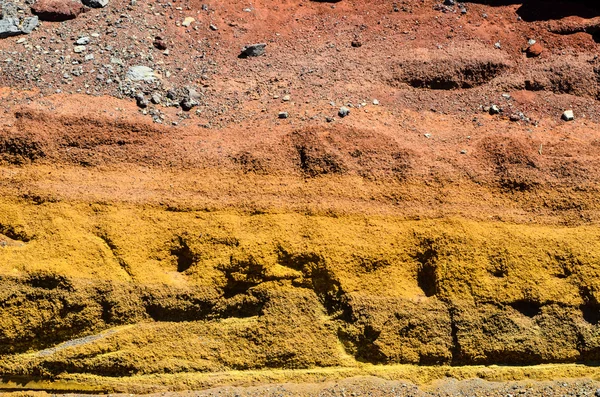 Lava volcánica endurecida en seco — Foto de Stock