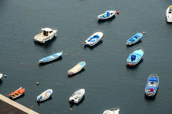 Aereial syn på båtar — Stockfoto