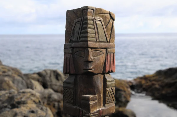 Майя статуя — стокове фото