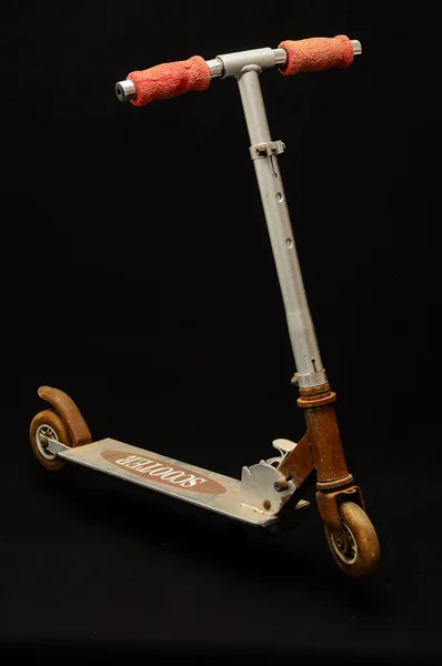 Çocuk için metal scooter — Stok fotoğraf