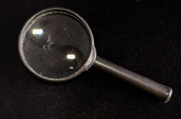 Loupe Vintage Loupe en verre grossissant — Photo