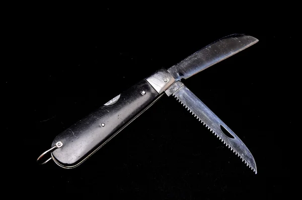 ヴィンテージ黒のナイフ ツール — ストック写真