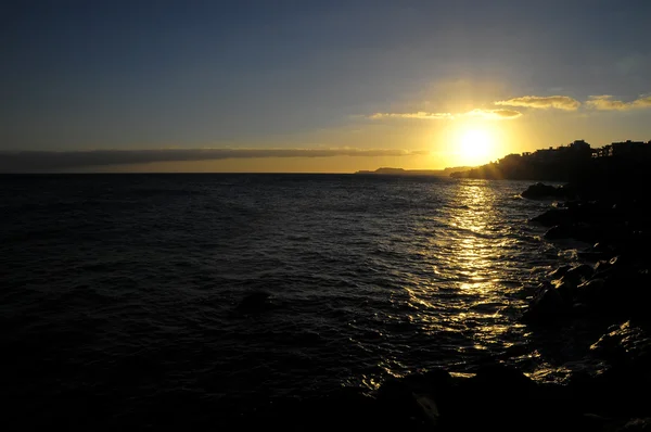 Coucher de soleil sur l'océan Atlantique — Photo