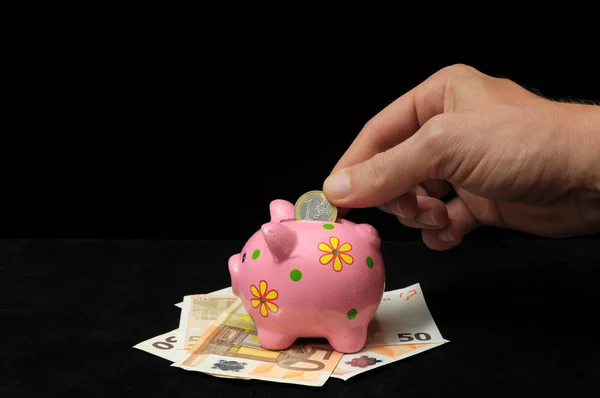 Pink Pig Piggy Bank — Stock Photo, Image