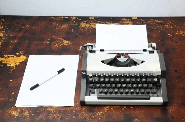 Vintage Travel Typewriter — Stock Photo, Image