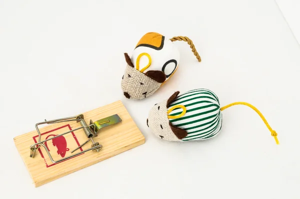 Trampa de ratón de madera — Foto de Stock