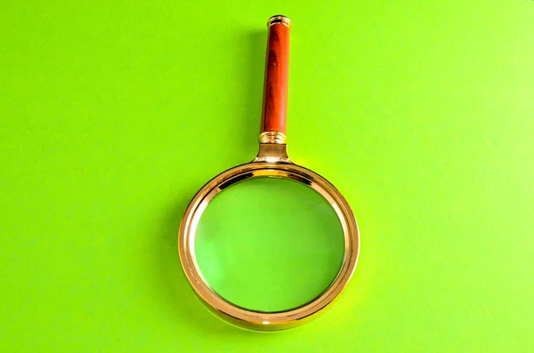 Loupe Vintage Loupe en verre grossissant — Photo