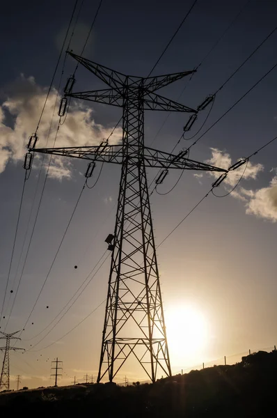 Pylon energii elektrycznej — Zdjęcie stockowe