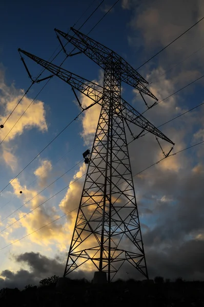 電源の電気タワー — ストック写真