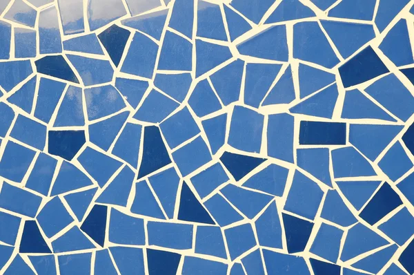 Azul e Branco Textura Mosaic — Fotografia de Stock