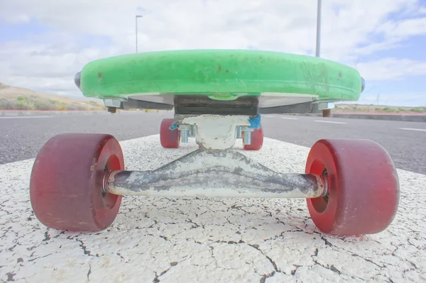 Estilo Vintage Longboard Negro monopatín — Foto de Stock