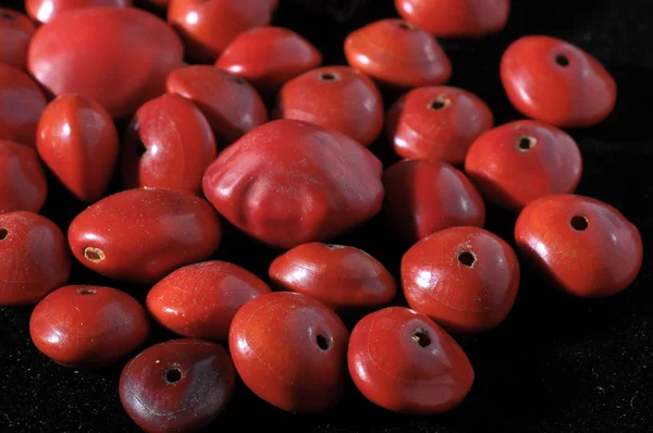 Colored Round Seeds Ready to make Handmade Jewelry — Stock Photo, Image