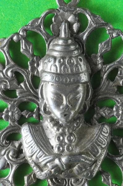Stříbrný Buddha přívěšek šperk — Stock fotografie