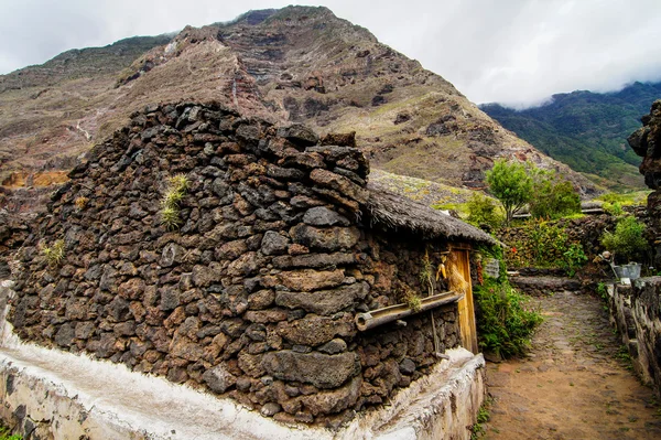 El Hierro Adası terk edilmiş evleri — Stok fotoğraf