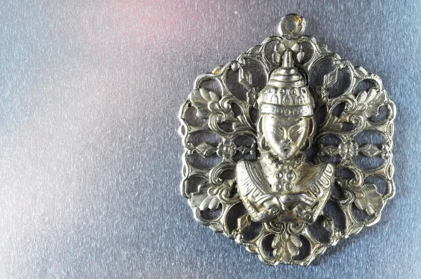 Gümüş Buddha Kolye Mücevheri — Stok fotoğraf