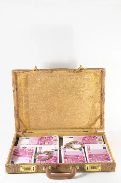 Suitcase Full of Banknotes — Stock Photo, Image