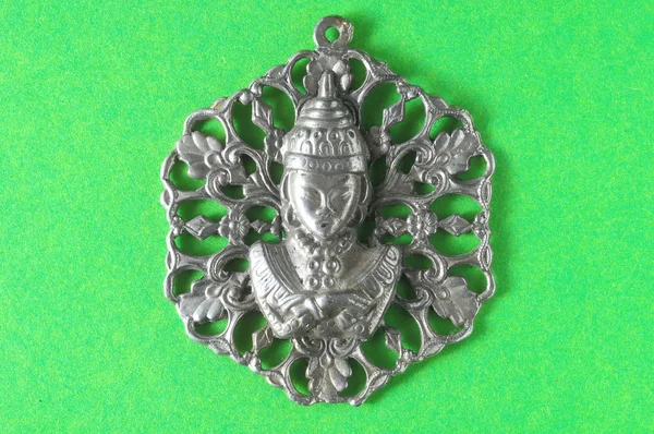 Srebrny Budda wisior Jewel — Zdjęcie stockowe