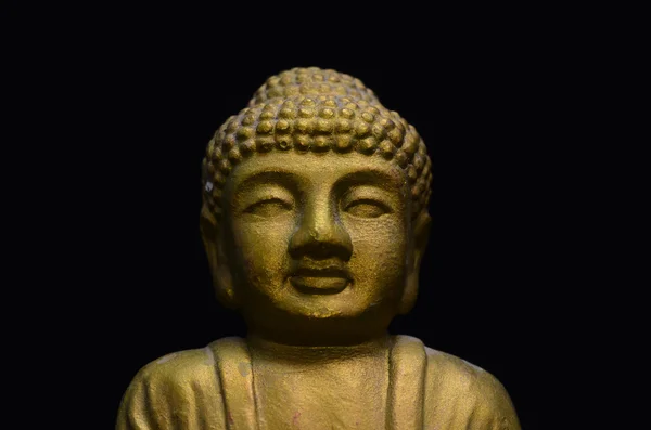 GullBuddha-bildet. – stockfoto