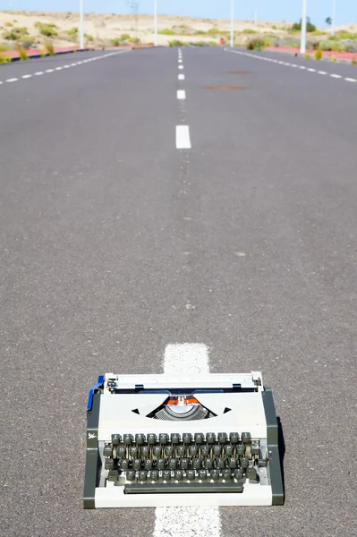 Concept d'écriture sur la route — Photo