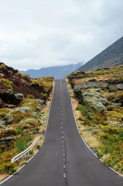 Lang eenzaam Road — Stockfoto