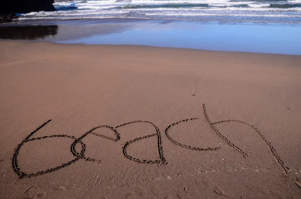 Word Written on the Sand — Stock Photo, Image