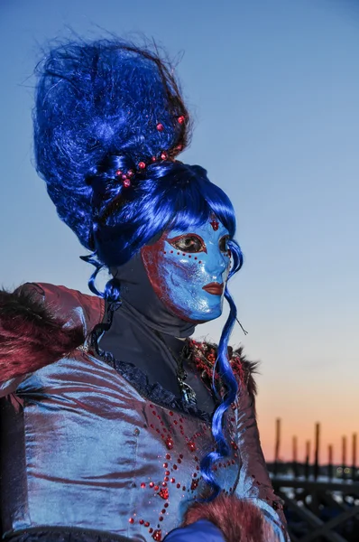 Maschera tradizionale Carnevale Venezia — Foto Stock