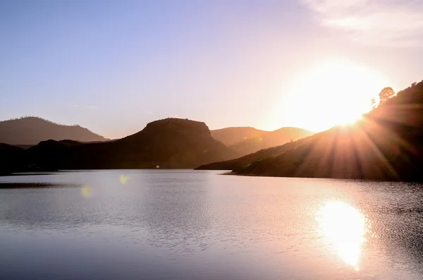Jezioro Ciemnej Wody na Gran Canarii — Zdjęcie stockowe