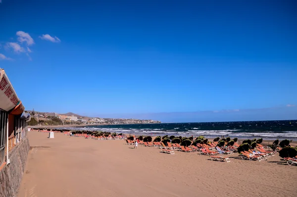 Spiaggia tropicale Playa del Ingles — Foto Stock