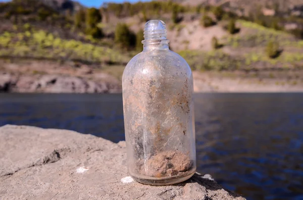 Vieux sale bouteille de gaz vintage — Photo