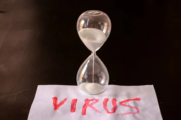 Testo del virus Word — Foto Stock