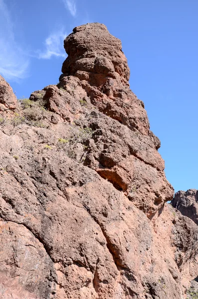 Vulkaaninen Rock Basaltic muodostuminen Gran Canarialla — kuvapankkivalokuva