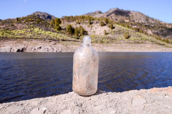 Old Dirty Vintage Gass Bottle — Stock Photo, Image