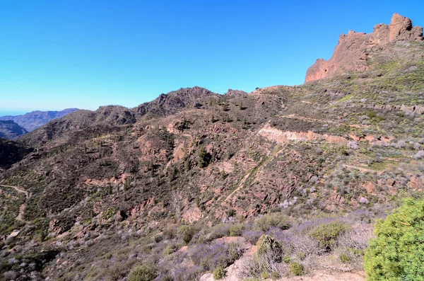 Grundläggande vulkanisk berggrund på Gran Canaria — Stockfoto