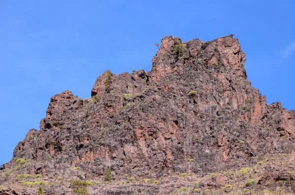 Vulkanická skalní čedičová formace na Gran Canaria — Stock fotografie