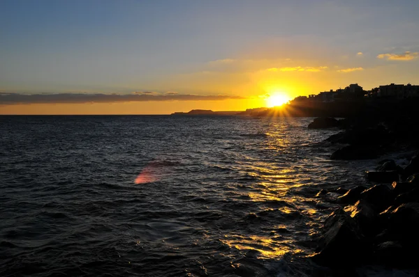 Sunset over the Atlantic Ocean — Stock Photo, Image