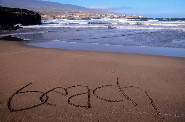 Word Written on the Sand — Stock Photo, Image