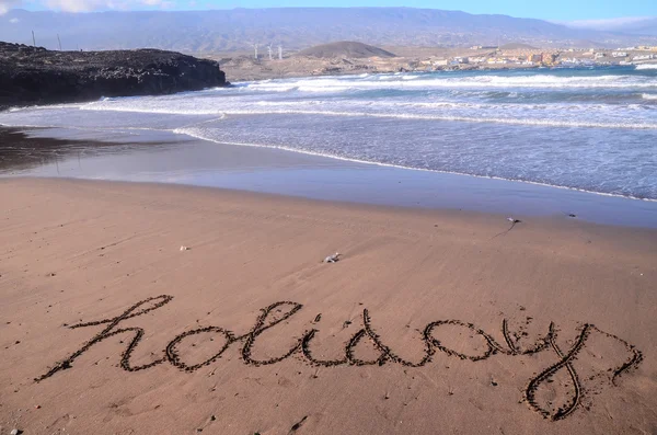 Word Written on the Sand — Stock Photo, Image