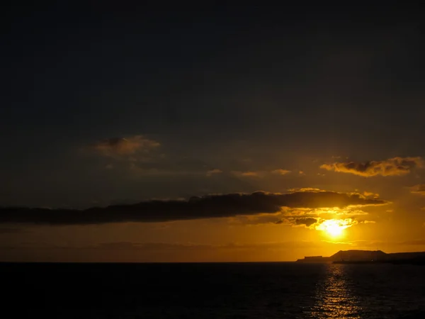 Nubes de colores al atardecer — Foto de Stock