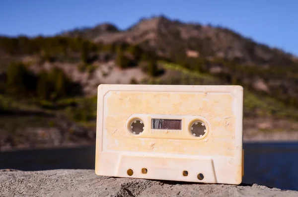 Древняя ретро-кассета — стоковое фото