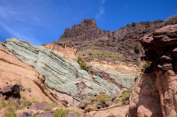 Büyük Kanarya 'da Volkanik Kaya Bazaltik oluşumu — Stok fotoğraf
