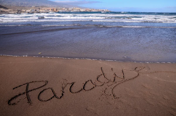 Word Written on the Sand — Stock Photo, Image