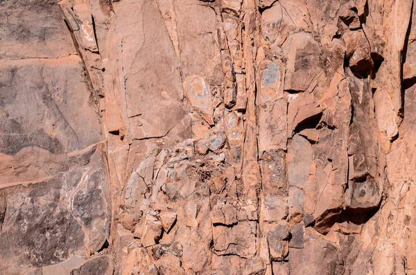 Roccia basaltica lavica secca — Foto Stock
