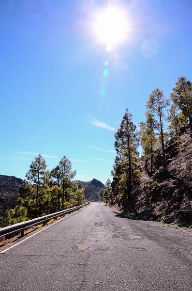 Uzun süre yalnız yol — Stok fotoğraf