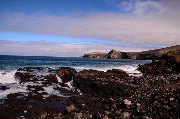 Dry Lava Coast Beach — Stockfoto