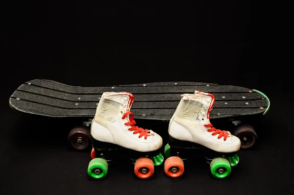 Old Used Wooden Skateboard — Stock Photo, Image