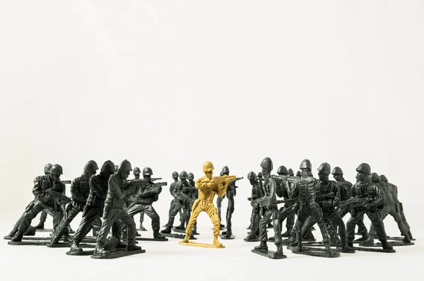 Plastic Lead Soldiers — Stock Photo, Image